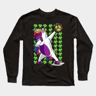 DABBING UNICORN ST PATRICKS DAY Long Sleeve T-Shirt